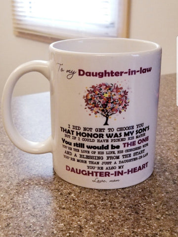 To My Daughter In Law Mug Cup