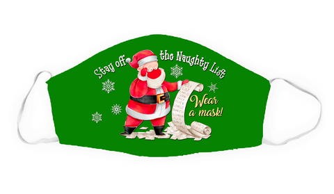 Christmas Santa Naughty List Mask