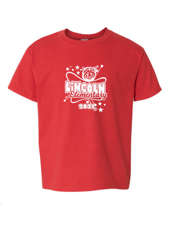 Wadsworth Lincoln Elementary Youth Red Softstyle T-shirt