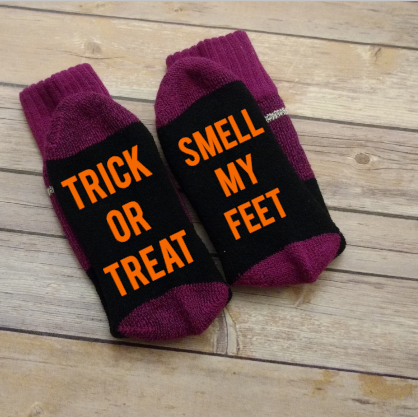 Halloween Trick or Treat Smell my Feet Women Socks
