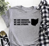 We are Ohioans, We are Buckeyes, We are Strong Dewine Shirt