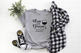 Wine with DeWine Grey Tshirt