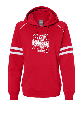 Wadsworth Lincoln Elementary Womens Red Hoodie